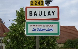 Ortsschild von Baulay