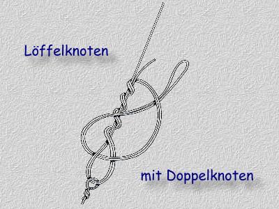 Lffelknoten mit Doppelknoten