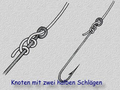 Knoten mit zwei halben Schlgen