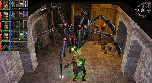 Der Endgegner in den Katakomben von Wesrin Cross, eine Riesenspinne.